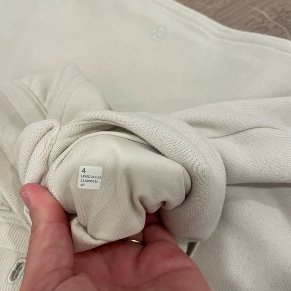 Lululemon Scuba High Rise Relaxed Joggers in color Bone - Picture 5 of 9